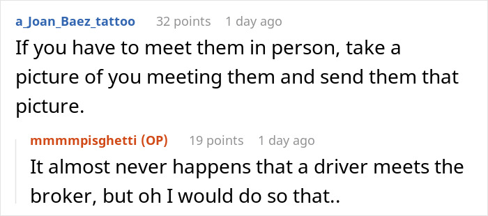 &ldquo;Half Past Stupid O&rsquo;Clock&rdquo;: Micromanaging Broker Tracks Trucker&rsquo;s Every Move, She Has Enough