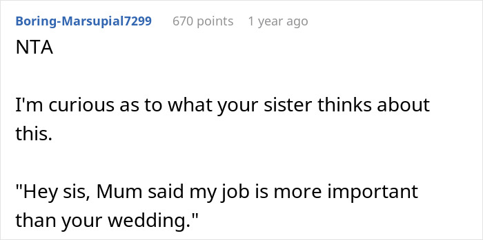 “Suck It Up”: Nanny Confronts Mom After Being Forced To Miss Sister’s Wedding - 23