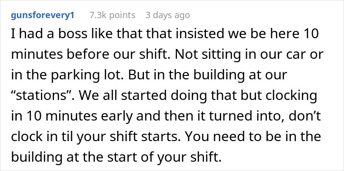 Employee Refuses To Follow Boss's Demands To Show Up Earlier - 17