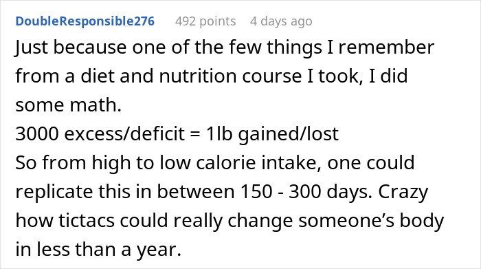 Doctors Puzzle How Person Gained 40lbs, See Them Fiddling With Tic-Tacs: &ldquo;They're 0 Calories&rdquo;