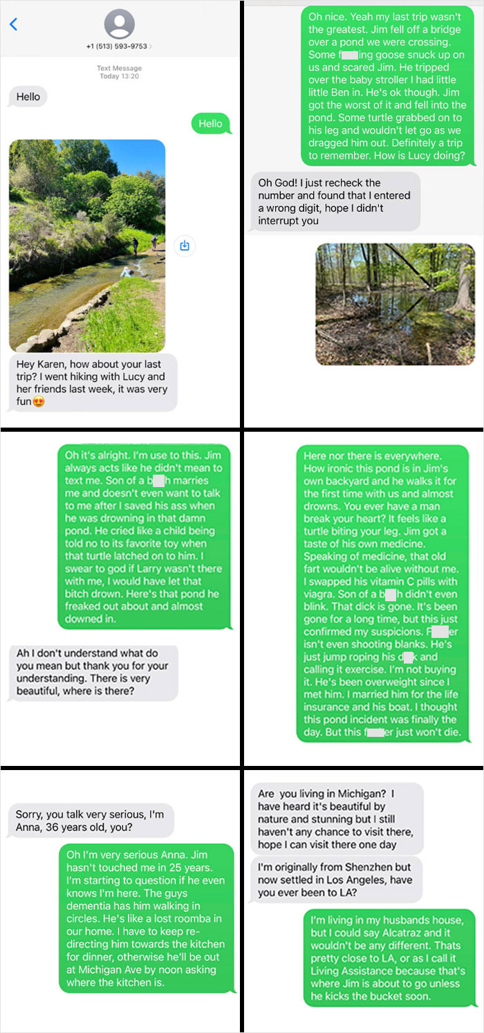 I’ve Noticed People Sharing Scam Texts Recently. I Decided To Play Along