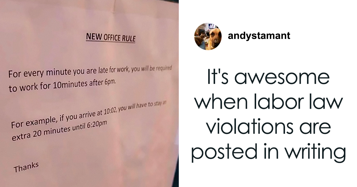“Malicious Compliance”: Boss Clearly Didn’t Think Through Late-For-Work Policy (Updated)