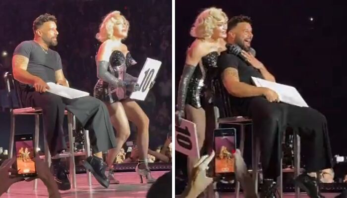 “Address The Elephant In Your Pants”: Fans Think Ricky Martin Was Aroused During Madonna Concert