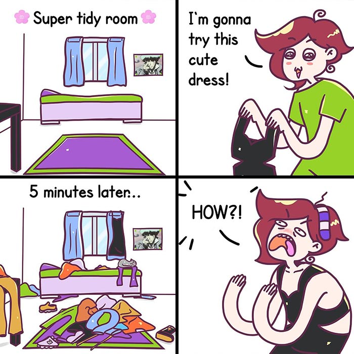 30 Comics That Perfectly Capture Girly Experiences By This Artist