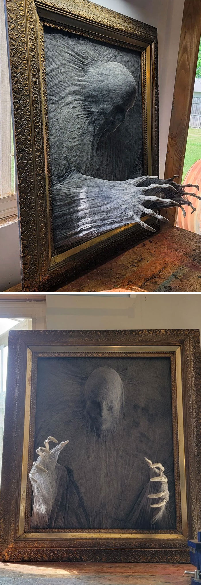 DIY Creepy Picture Frame