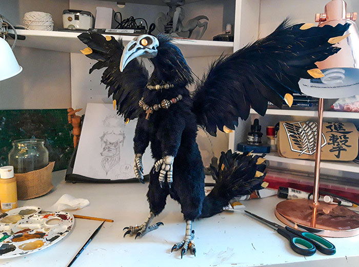 He's Called Styx, A Handmade Art Doll Of The Underworld