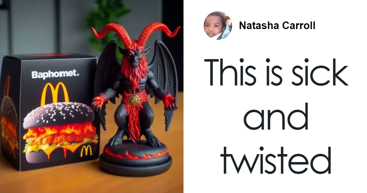 “That’s Insane”: McDonald’s Customers Fume Over Viral Satanic Happy Meals With Baphomet Toys