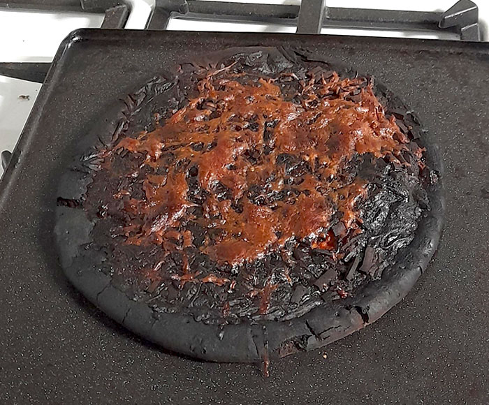 Good Thing I Went Into The Kitchen At 2 AM. My Cousin Came Home Drunk And Then Left This Cooking In The Oven