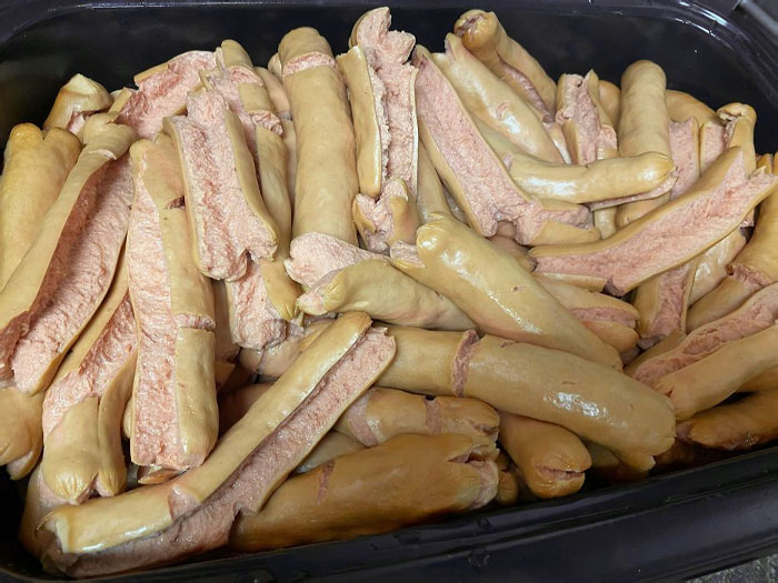 Hot Dogs Left In The Roaster For 2.5 Hours At 450 Degrees