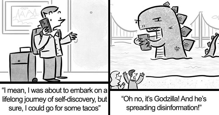 30 Black And White One-Panel Comics By A Talented Cartoonist