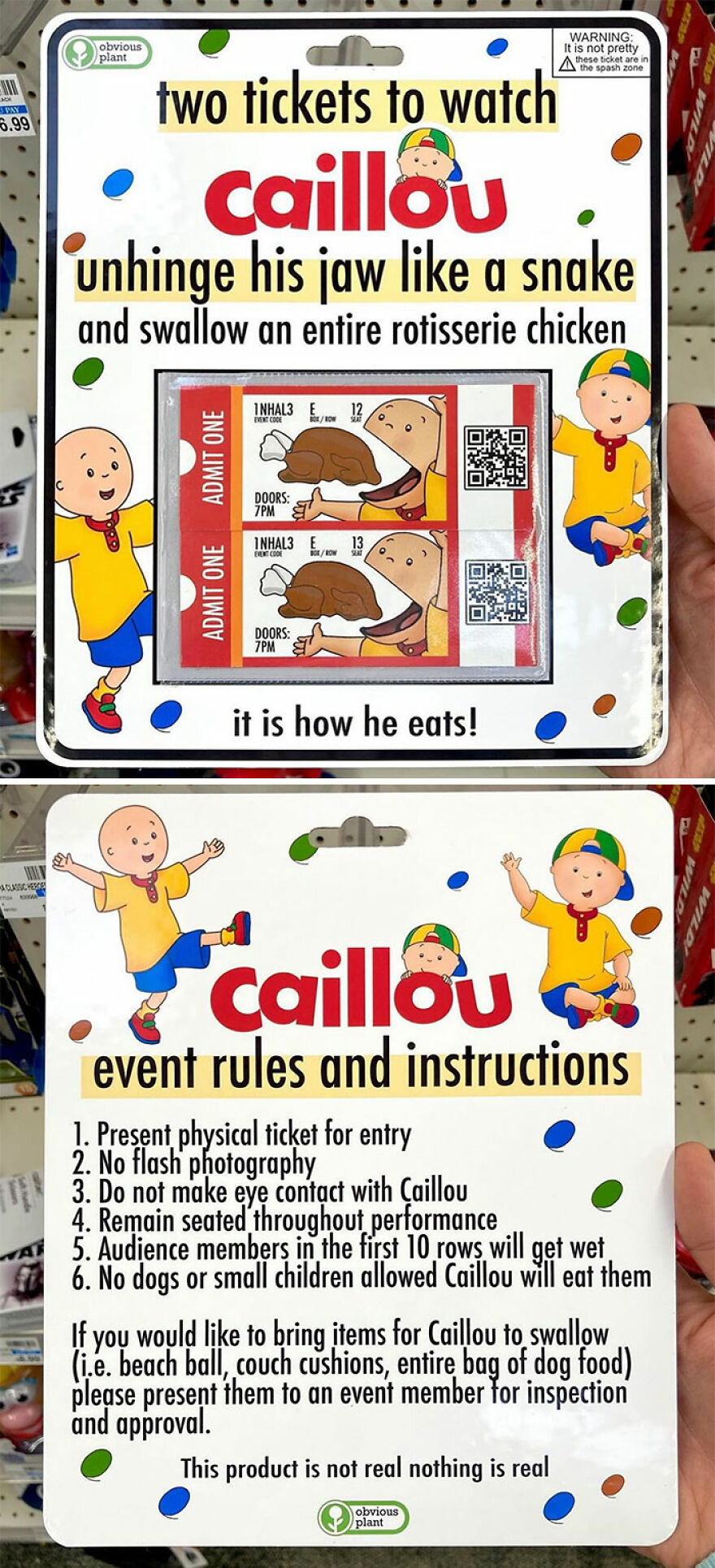 Obvious Plant Fake Products