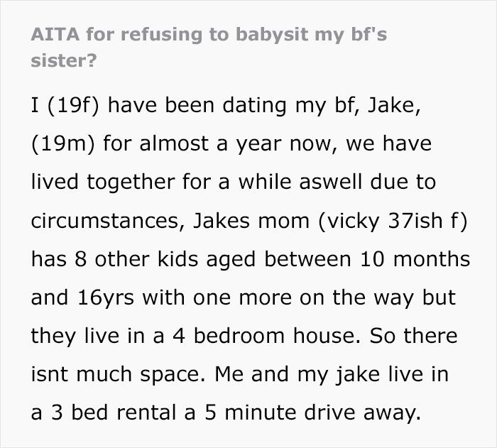 Teen Refuses To Become BF&rsquo;s Mom&rsquo;s Free Babysitter After She Welcomes Baby No. 10