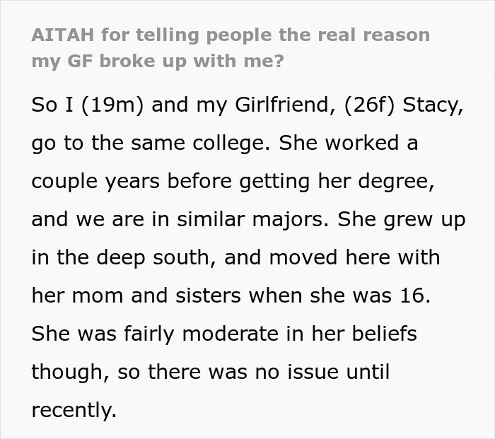 Guy “Ruins Ex-Girlfriend’s Life” By Telling Everyone The Real Reason They Broke Up - 2