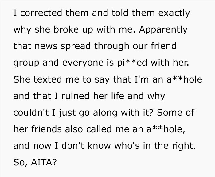 Guy “Ruins Ex-Girlfriend’s Life” By Telling Everyone The Real Reason They Broke Up - 8