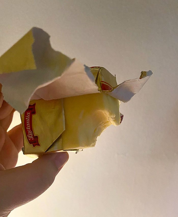 My Husband Took A Bite Out Of The Butter And Just Put It Back. I Told Him I Would Publicly Shame Him If He Did It Again After That Cheese Incident