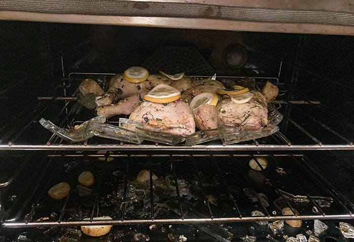 Hubby Poured Cold Stock Into The Hot Chicken. I Guess It's Time For DoorDash