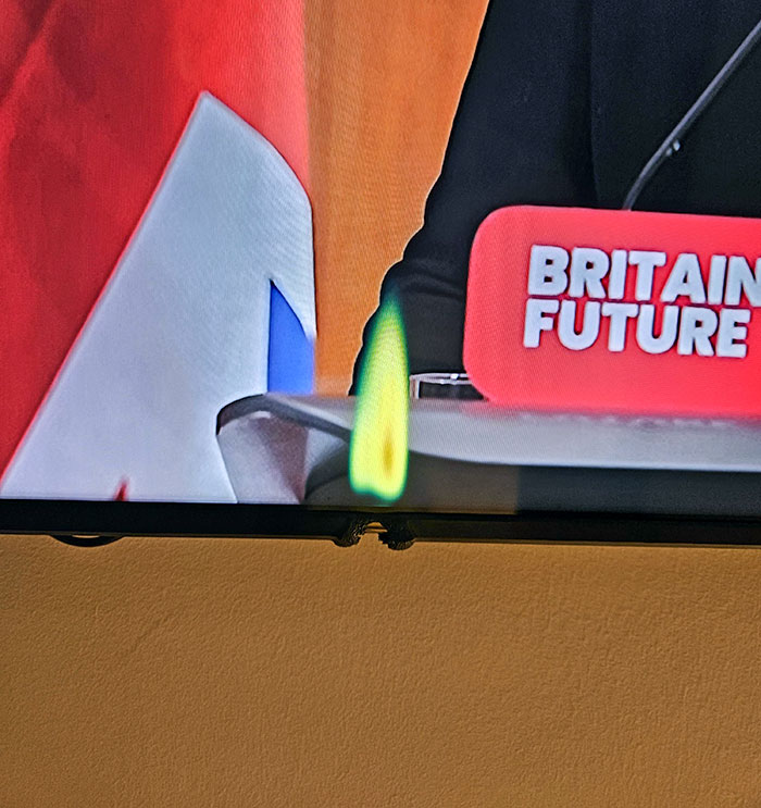 Girlfriend Lit A Candle Under The TV