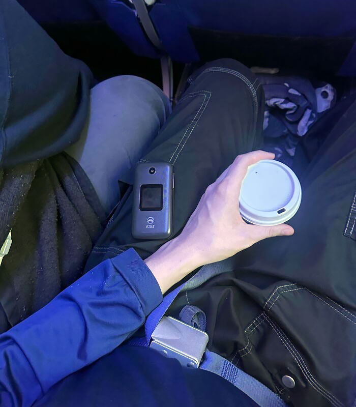The Man Next To Me On My Flight Today Put His Phone On My Leg Without Asking While He Was Digging Through His Bag