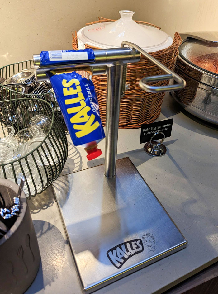 This Mustard Tube Squeezer In The Hotel I'm Staying At