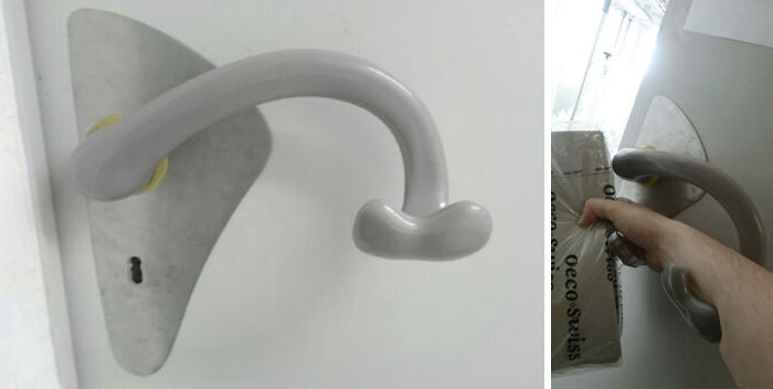 My Lab Has These Door Handles To Help You Open And Close The Door Easily While Having Your Hands Full