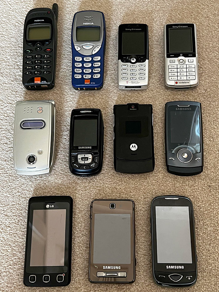 My Mobile Phone Collection From 1997 To 2009