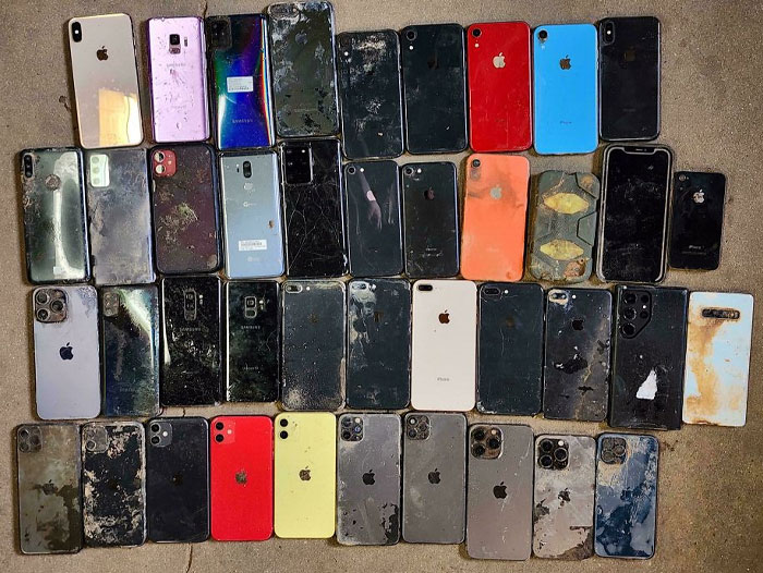 All The Cell Phones I've Found In Rivers