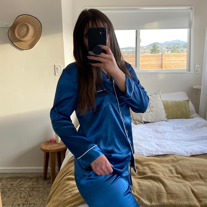 These Silk Satin Pajamas Are What Bougie Dreams Are Made Of