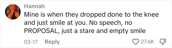 Woman Shares Her Niche Ick About Proposals, And Now Others Say They Can't Unsee It Woman Shares Her Niche Ick About Proposals, And Now Others Say They Can't Unsee It
