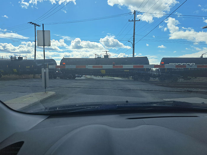 I've Been Stuck Here Waiting For The Train To Move For The Last 40 Minutes