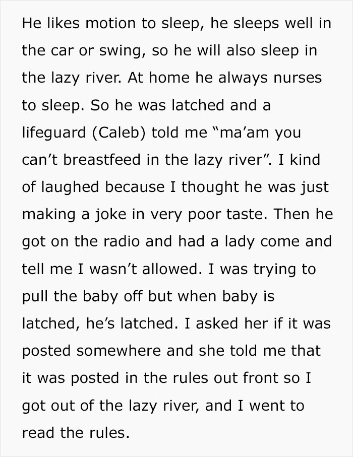 A Water Park Bans Mom From Breastfeeding In Water, Her Rant Goes Viral Online Causing Backlash - 3