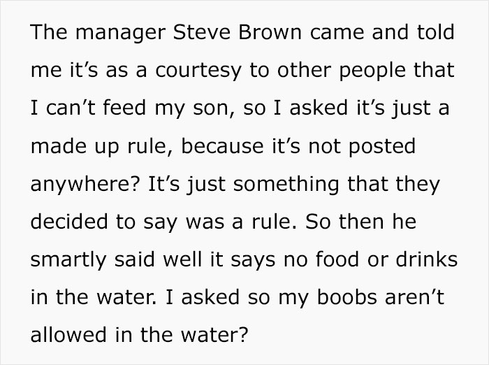 A Water Park Bans Mom From Breastfeeding In Water, Her Rant Goes Viral Online Causing Backlash - 5