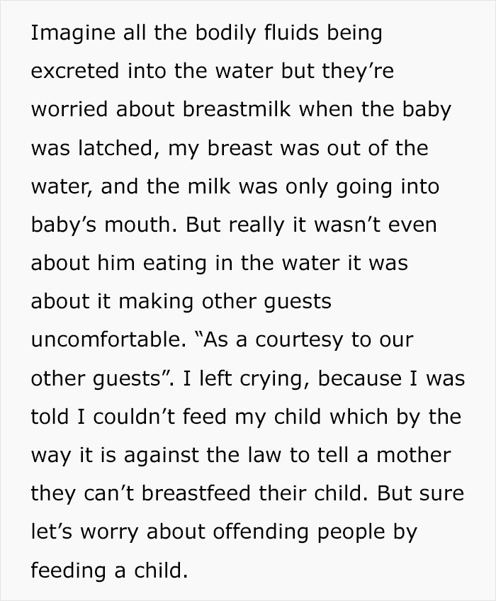 A Water Park Bans Mom From Breastfeeding In Water, Her Rant Goes Viral Online Causing Backlash - 7