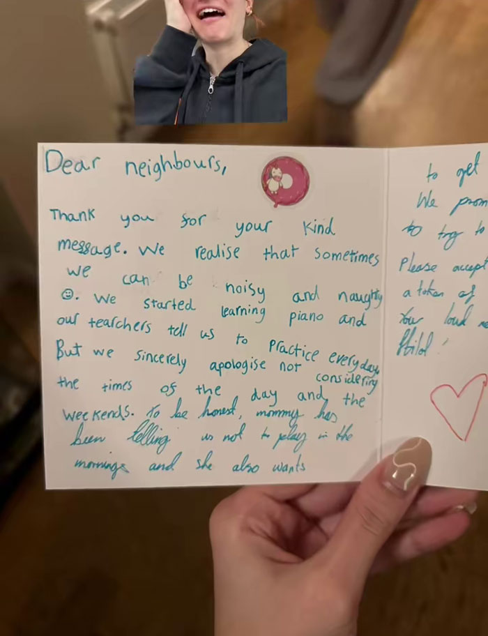 People Complain About Piano Noises From Neighbors, Regret The Complaint After Sincere Apology People Complain About Piano Noises From Neighbors, Regret The Complaint After Sincere Apology