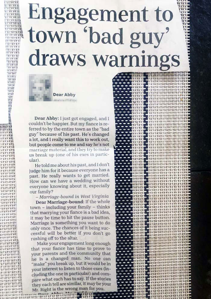 I’m Getting Married In October. Someone Mailed This To Me. There Is No Return Address, And My Address Was Typed, So I Can’t Identify The Handwriting