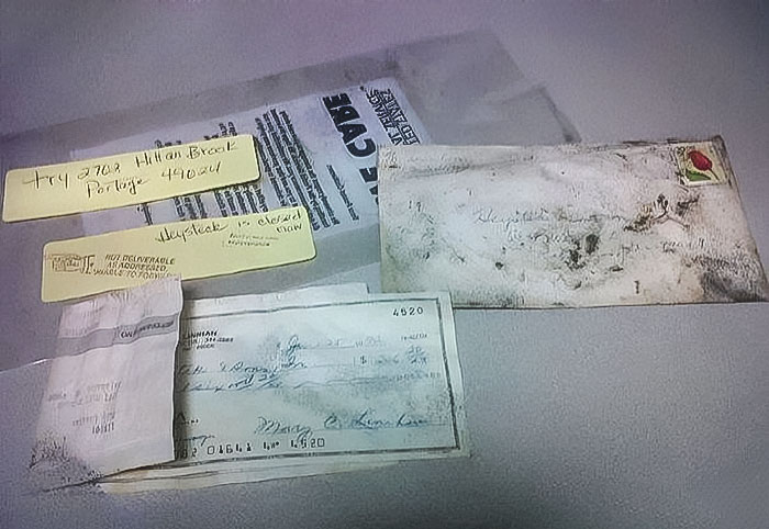 Mailed 1992, Delivered 2013