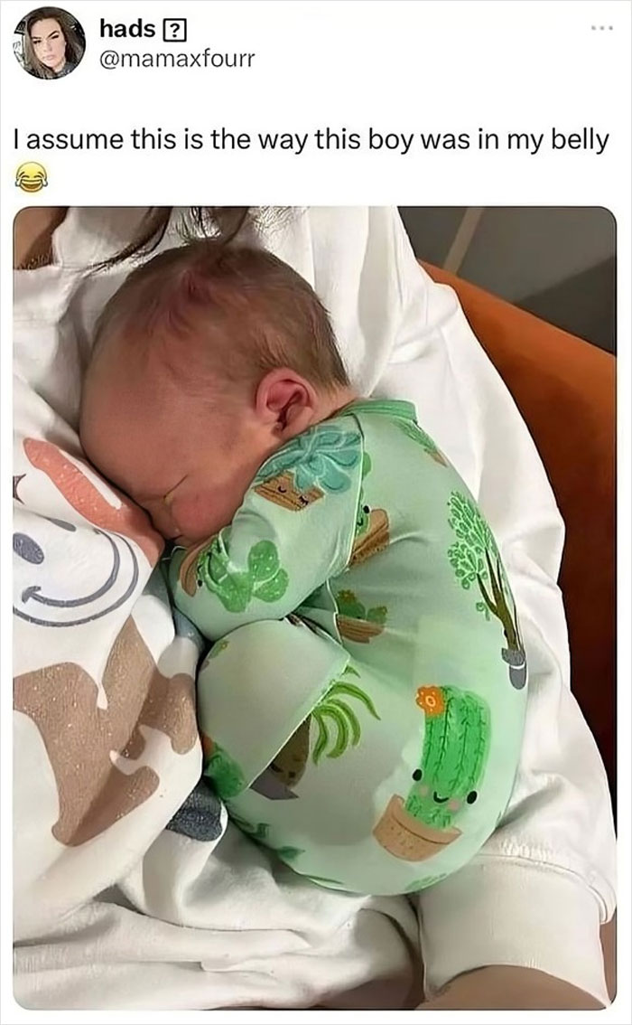 He Thinks He’s Still In The Womb. 😍🥰