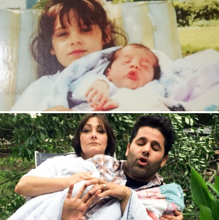 My Sister And I Did The "Recreate A Photo From Your Childhood" Thing 