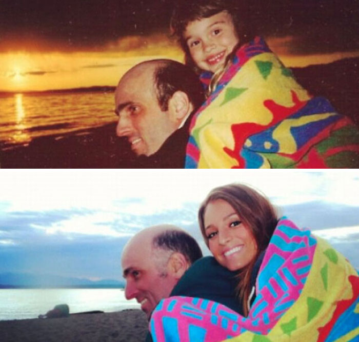 My Dad And I Recreated A Photo Of Us From 1995