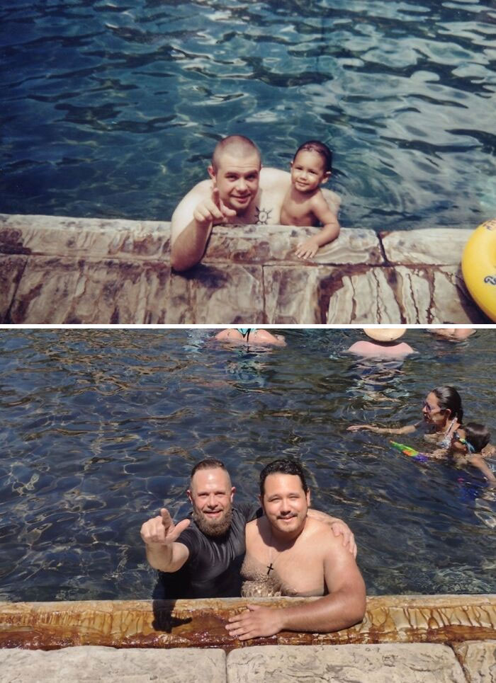 My Dad And Me In Glenwood Springs, CO (1999 vs. 2023)
