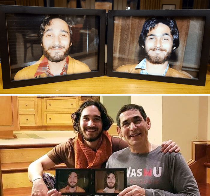 People Always Told Me I Looked Like My Father. So When I Found A Photo Of Him At 28 Years Old, I Had To Recreate It When I Turned 28