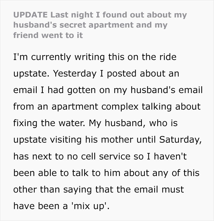 Woman Sees An Email On Her Husband’s iPad About An Apartment They Don’t Have, Drama Ensues - 20