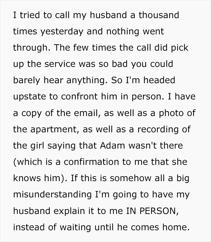 Woman Sees An Email On Her Husband’s iPad About An Apartment They Don’t Have, Drama Ensues - 22