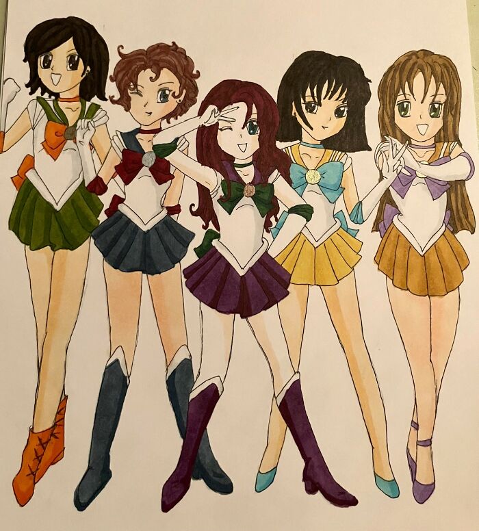 The Father's Day Card Dad Is Getting This Year, Featuring Me, My Older Sisters, And Younger Brothers