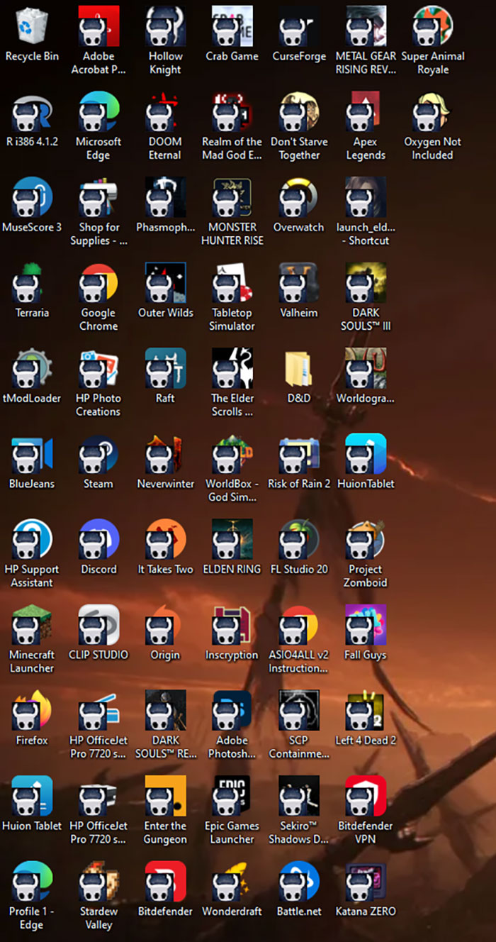 "Hollow Knight" Game Has Infected Every App On My Computer