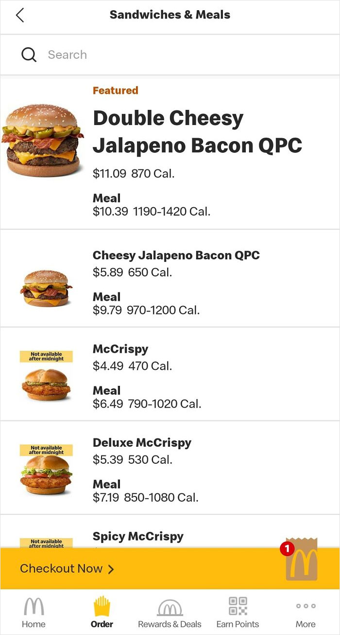 A Glitch Or Incentive To Buy The Meal, You Decide