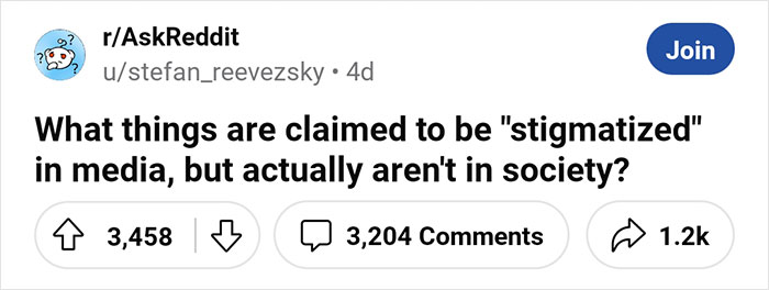 Media Myths: 30 Things People Believe Are Incorrectly Portrayed As Stigmatized - 1