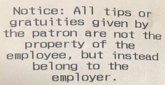 I Bought Chicken Wings From This Place Once And Saw This On The Receipt. Never Went Back And Today They Closed Permanently. Good Riddance