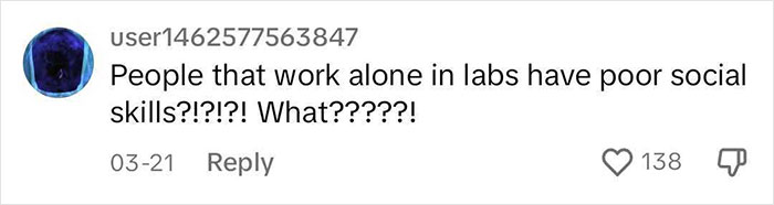 Coworker Doesn't Get The Hint So Woman Lies To Him About Not Wanting Kids To Make Him Leave Her Lab Coworker Doesn't Get The Hint So Woman Lies To Him About Not Wanting Kids To Make Him Leave Her Lab