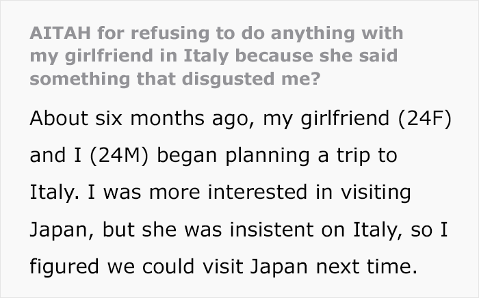 Woman Decides She&rsquo;ll Spend Italian Vacation With BF Being Hit On By Locals, He Thinks Otherwise 