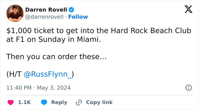 The Menus From Formula 1 Have Gone Viral For All The Wrong Reasons, Here&rsquo;s How People Reacted